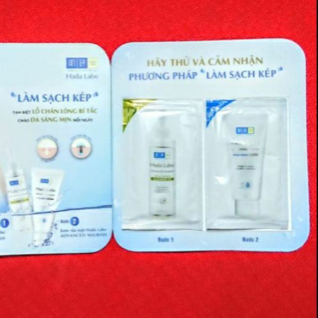 Set 5 combo dầu tẩy trang + sữa rửa mặt dưỡng ẩm hada labo