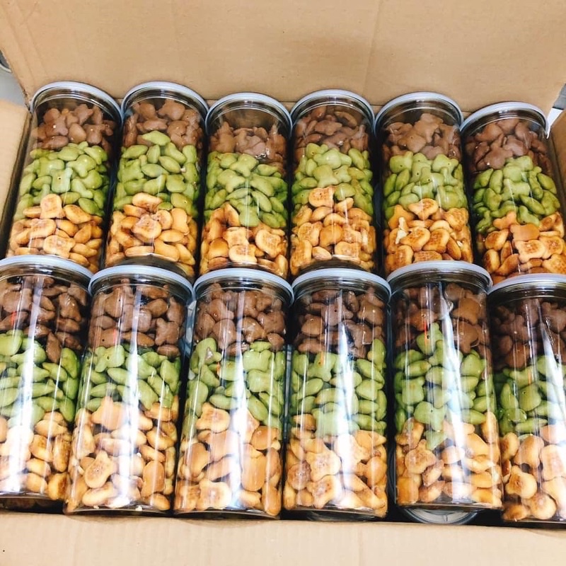 Bánh Gấu Nhân Kem Sữa Mix 3 Vị❤️Loại Đặc Biệt❤️Ngậy Thơm Ngon- hũ 300gr_ Đồ ăn Vặt CemLYHN | BigBuy360 - bigbuy360.vn