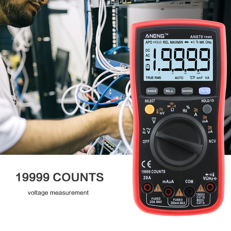 Đồng hồ vạn năng kỹ thuật số AN870 19999 COUNTS