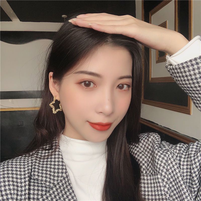 Hoa tai bạc S925 - Bông tai hình sao kim tuyết dễ thương, sang trọng ZaZa.accessories KT8073