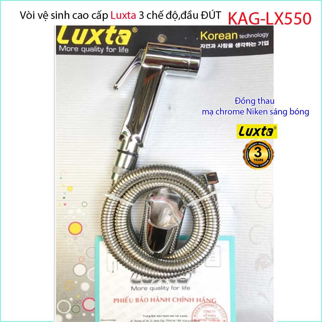 Vòi xịt nhà vệ sinh cao cấp Luxta, vòi xịt Đầu đút  có chức năng giữ nước KAG-LX550