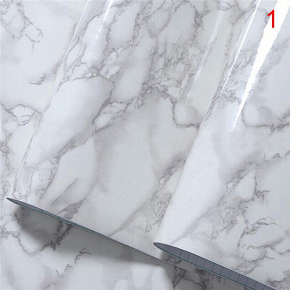 Giấy dán tường chống thấm nước họa tiết đá cẩm thạch phong cách