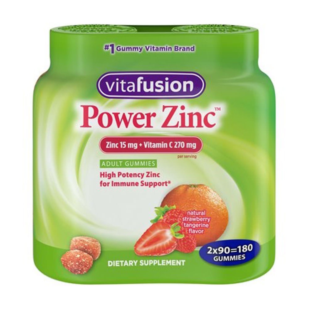 Kẹo dẻo Vitafusion Power Zinc + Vitamin C 90 viên của Mỹ
