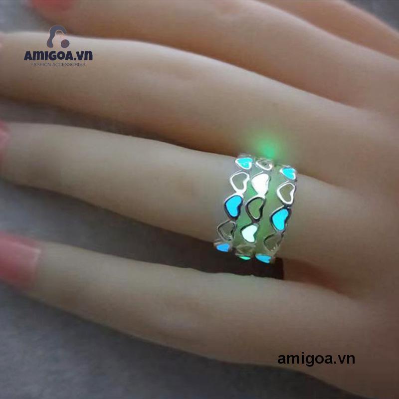 Nhẫn Hình Trái Tim Phát Quang Có Thể Điều Chỉnh Sáng Tạo