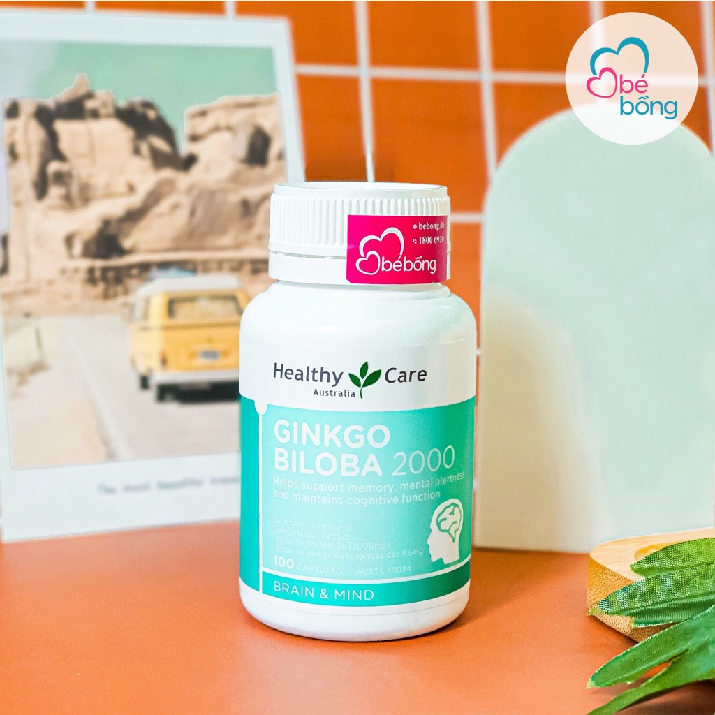 Bổ não Ginkgo Healthycare Úc 100v