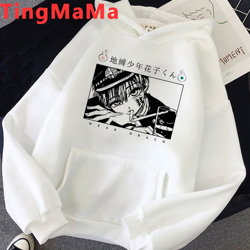Áo hoodies nỉ trắng in hình anime Jibaku Shounen Hanako-kun - Thống lĩnh nhà xí độc đẹp giá rẻ