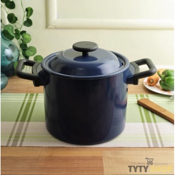 Nồi hầm Decor Lock&Lock 20cm thân cao LDE1204IH màu xanh navy