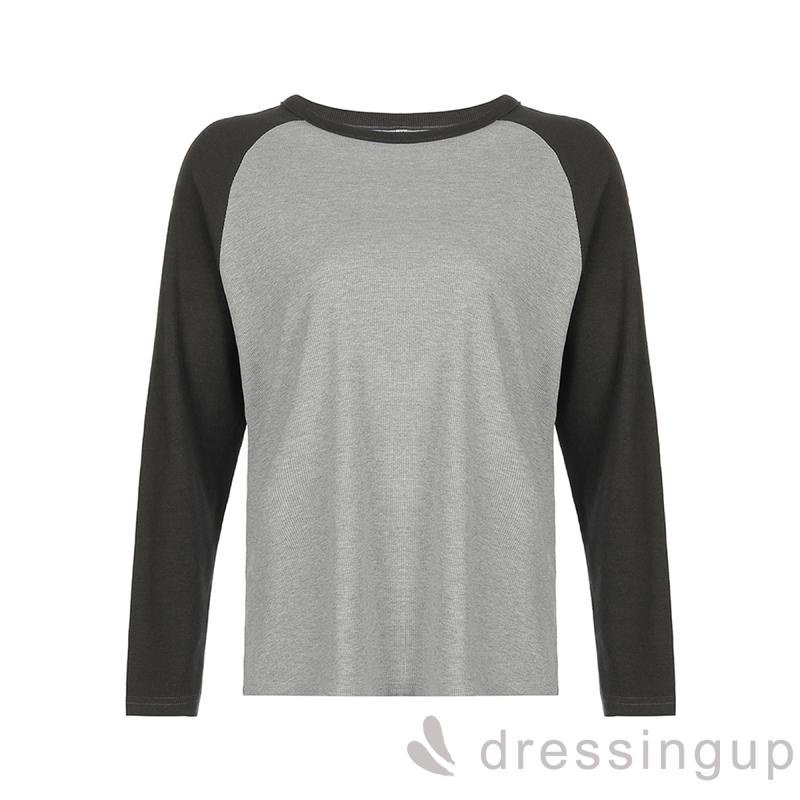 Áo thun nữ dài tay cổ tròn thời trang