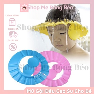 Mũ Gội Đầu Tắm Chắn Nước, Chắn Bọt Cho Bé - Nón Hỗ Trợ Cắt Tóc An Toàn Cho Bé