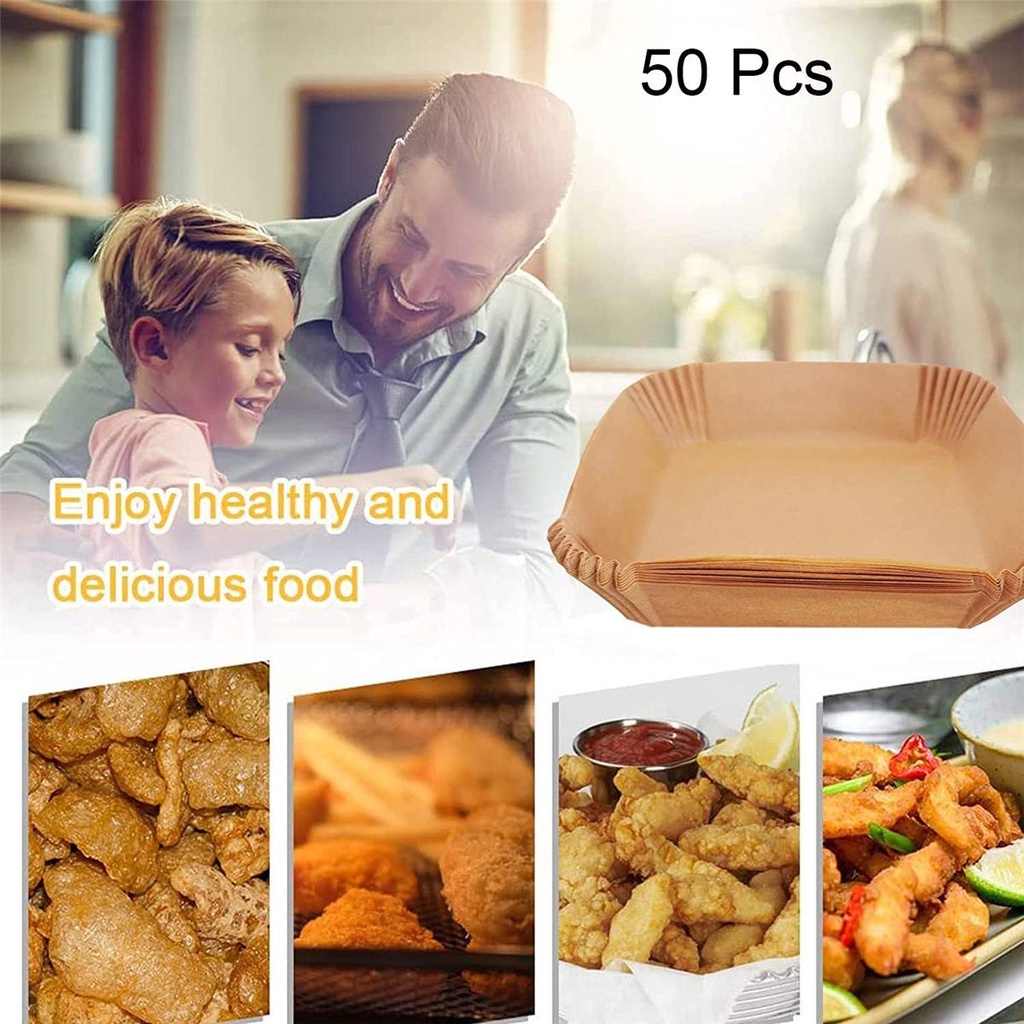 CONOPERY Bộ 50 Tấm Lót Không Dính Dùng Nướng Bánh Tiện Dụng