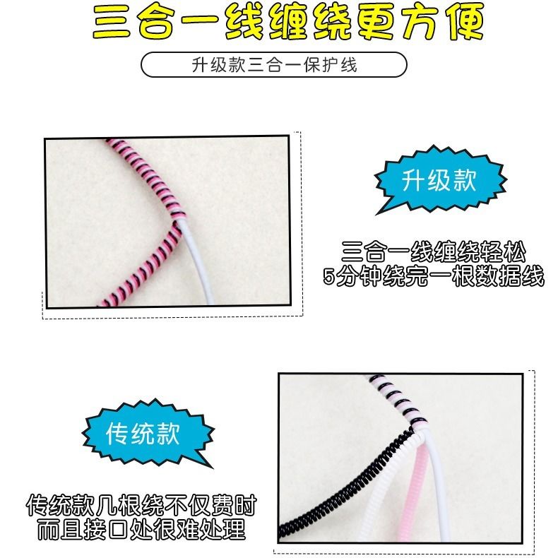 Dây quấn bảo vệ cáp sạc / tai nghe cho Vivo / Huawei / Oppo / Xiaomi / Apple