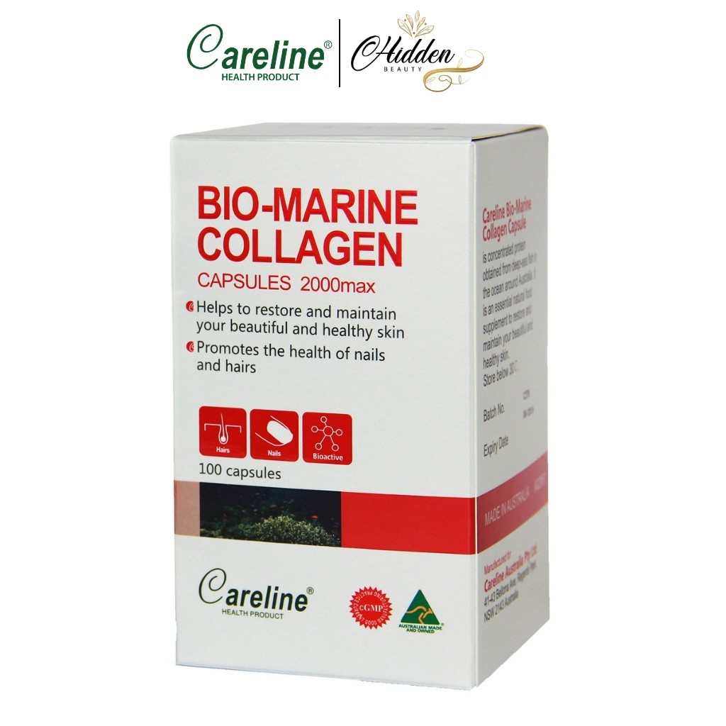 Viên uống đẹp da Careline Bio Marine Collagen 2000mg, nhập khẩu Úc - 100 viên