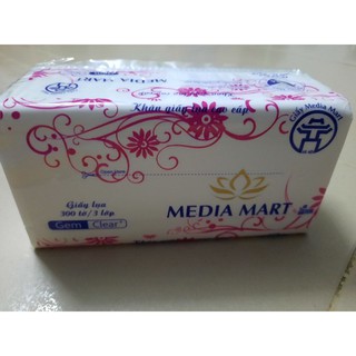 Giấy lụa Media mart 300 tờ 3 lớp