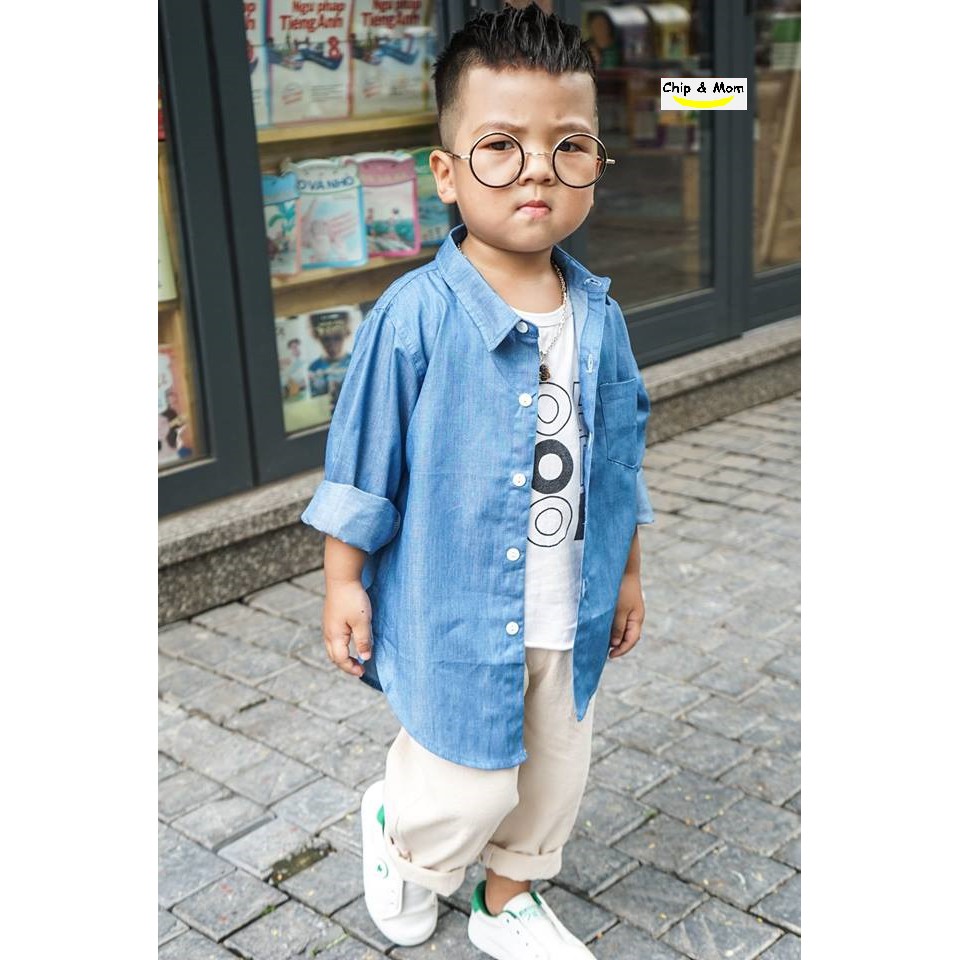 [XẢ KHO] SƠ MI BÒ DENIM - KO BAO GIỜ HẾT MỐT- CỰC XINH CHO BÉ TRAI VÀ GÁI