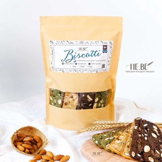 Biscotti nguyên cám 3 vị by hebe - bánh ngũ cốc nướng ăn kiêng không đường