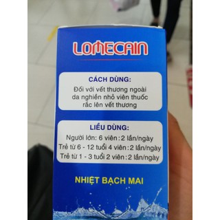 lomecain nhiệt miệng