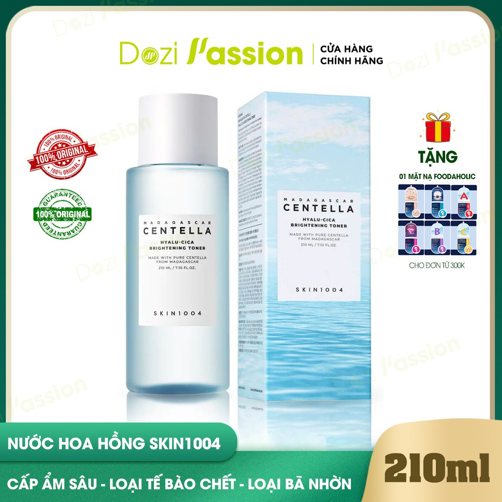 Toner Skin1004 Cấp Ẩm, Làm Dịu Da - Skin1004 Madagascar Centella Hyalu-Cica Brightening Toner 210ml