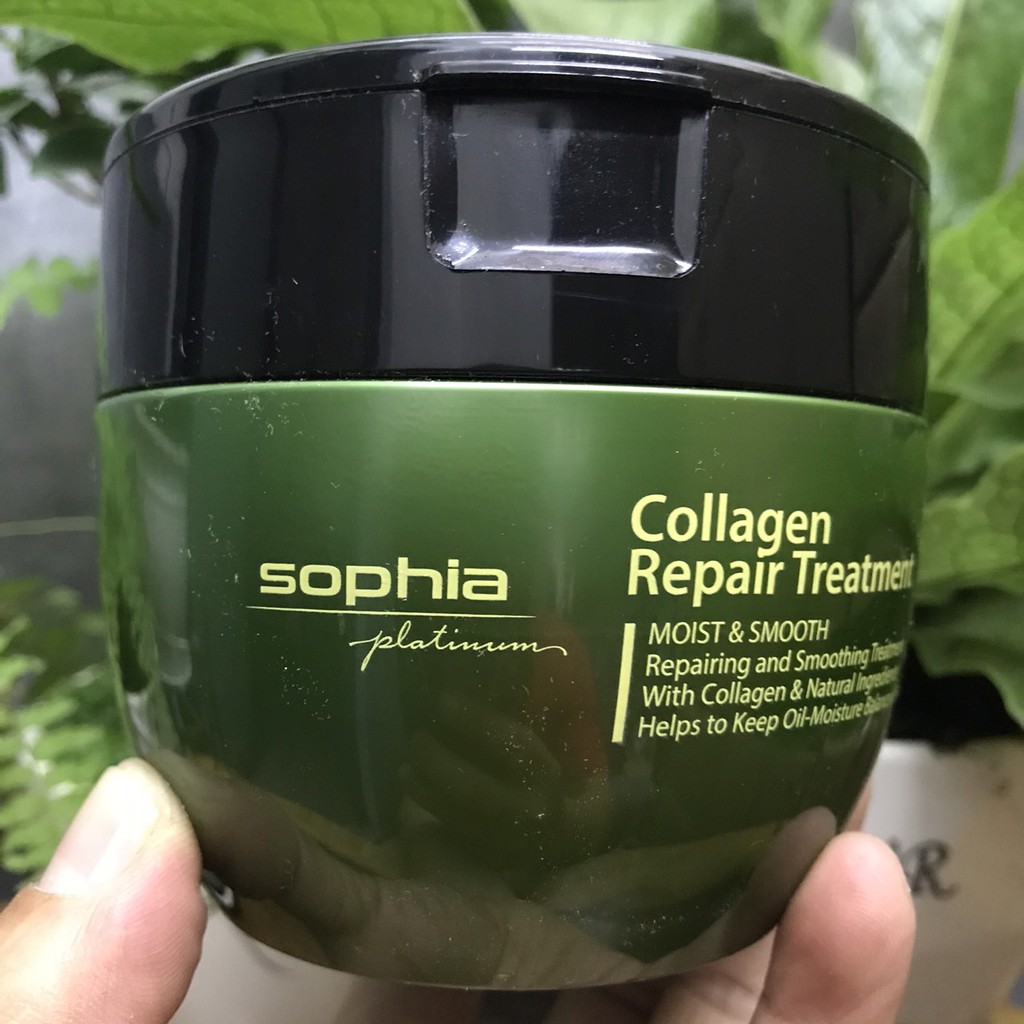 Hấp phục hồi Sophia Platinum Collagen Repair Treatment 450ml ( Made in KOREA)
