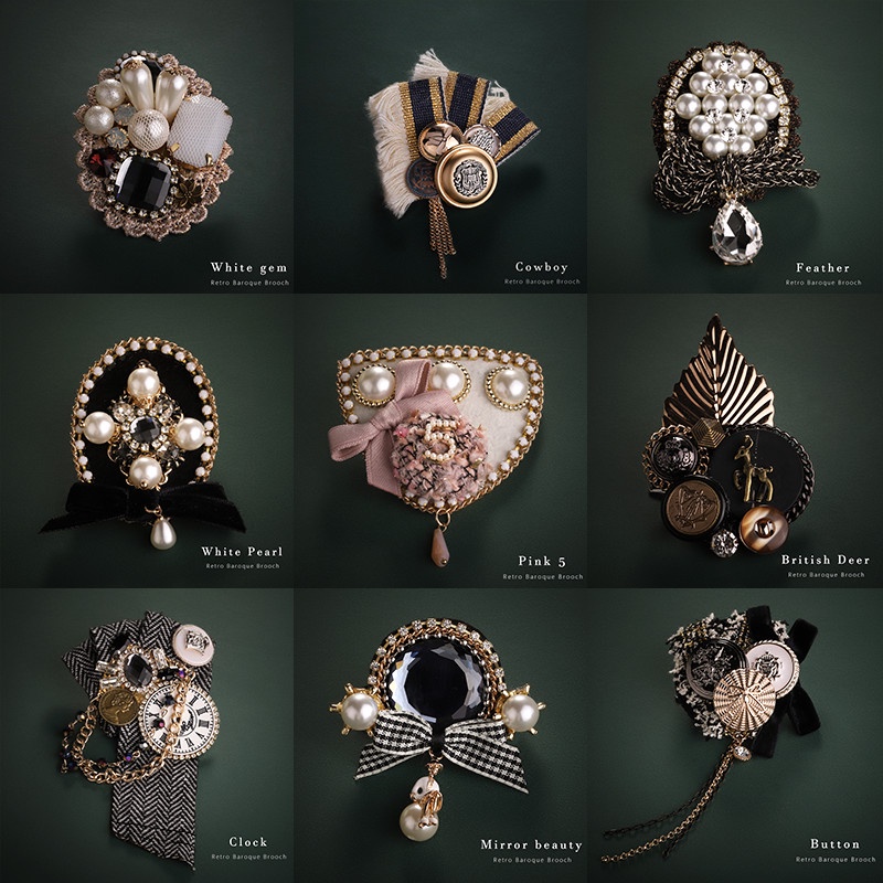 Huy Hiệu Cài Áo Hình Nơ Đính Đá Thời Trang