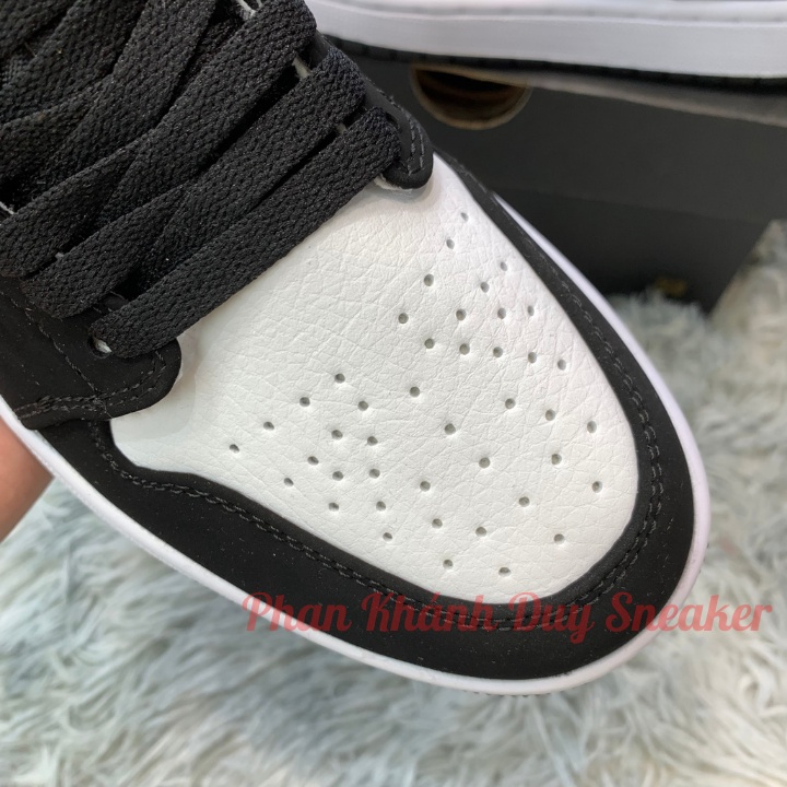 Giày sneaker jordan panda low trắng đen cổ thấp
