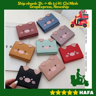 [Heo Dễ Thương] Ví Mini Gấp Ba, Bóp Tiền 2020, Cầm tay Hoặc Bỏ Túi Xách 132350