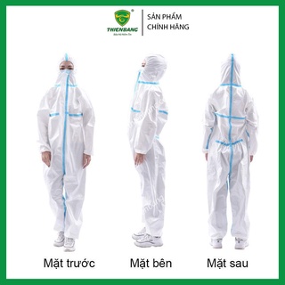 Quần áo bảo hộ y tế level 3, 4 7 món đầy đủ - Bộ quần áo y tế phòng dịch màu trắng loại cao cấp