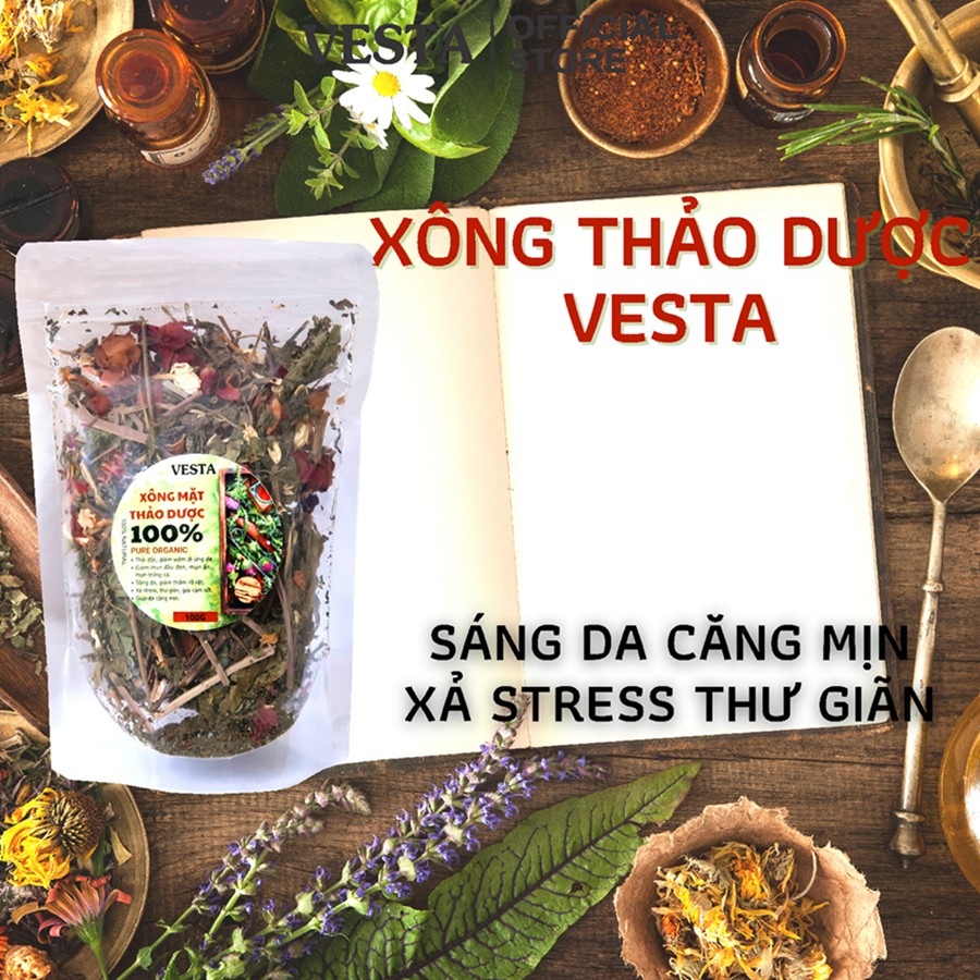 Thảo Dược Xông Mặt Vesta Nguyên Chất 100% Organic