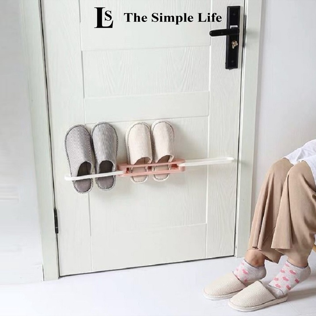 Thanh treo dép dán tường gấp gọn, thanh treo khăn, nắp nồi, cài dép dán tường chắc chắn, đa năng cao cấp [CHÍNH HÃNG]