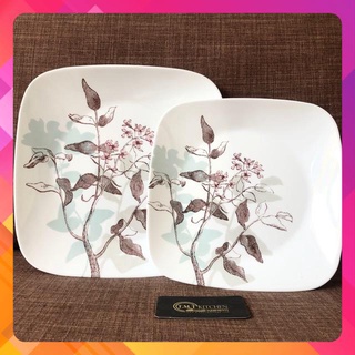 Dĩa Thủy Tinh Mỹ Vuông Twilight Grove Corelle 2211-2213 (23cm–26.5cm)