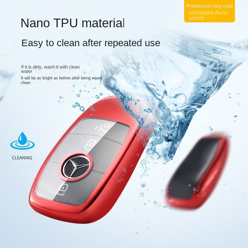 Vỏ Bảo Vệ Chìa Khóa Xe Hơi Mercedes-Benz E300L / C200 buckle C260L glc300 gla200 C / E / S grade E260L