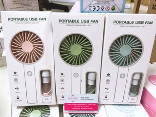 QUẠT CẦM TAY MINI KÈM BÌNH PHUN NƯỚC