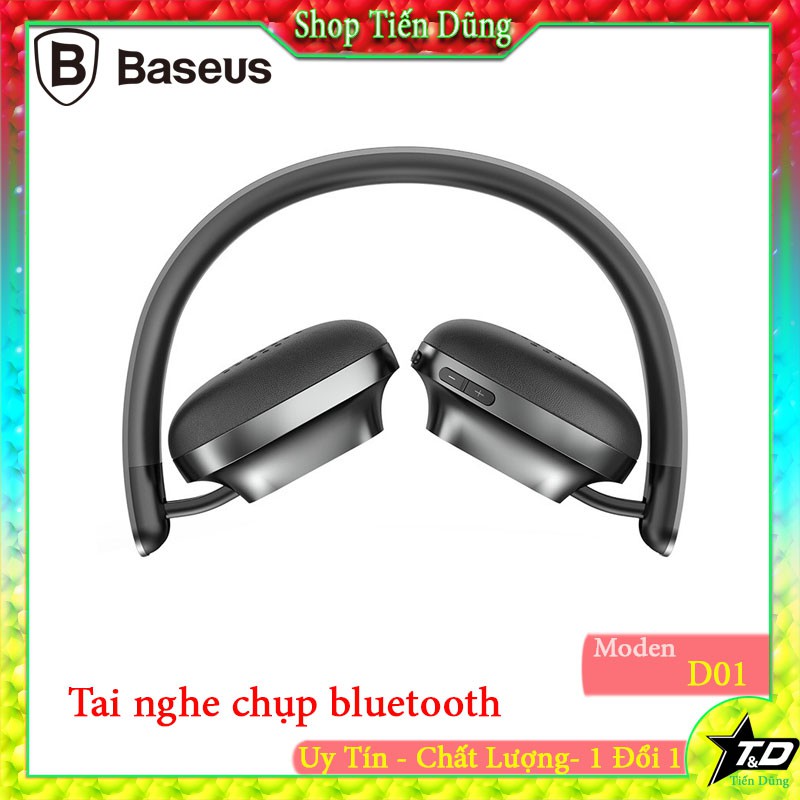 Tai nghe chụp tai Baseus Encok D01 Bluetooth v4.1 cao cấp  (Wireless headphone)- Hàng chính hãng