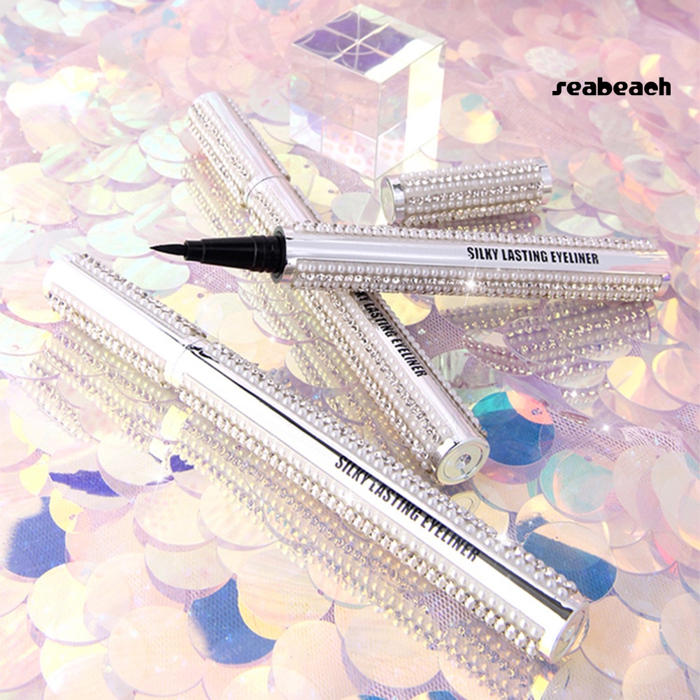 Shiny Rhinestone Silky Waterproof Non Smudge Fast Drying Eyeliner Eyelash Pencil | BigBuy360 - bigbuy360.vn