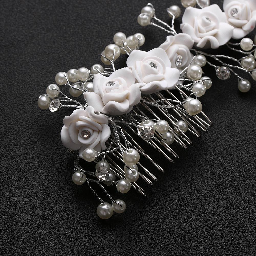 SUSANS Lược Cài Tóc Đính Pha Lê Cho Nữ