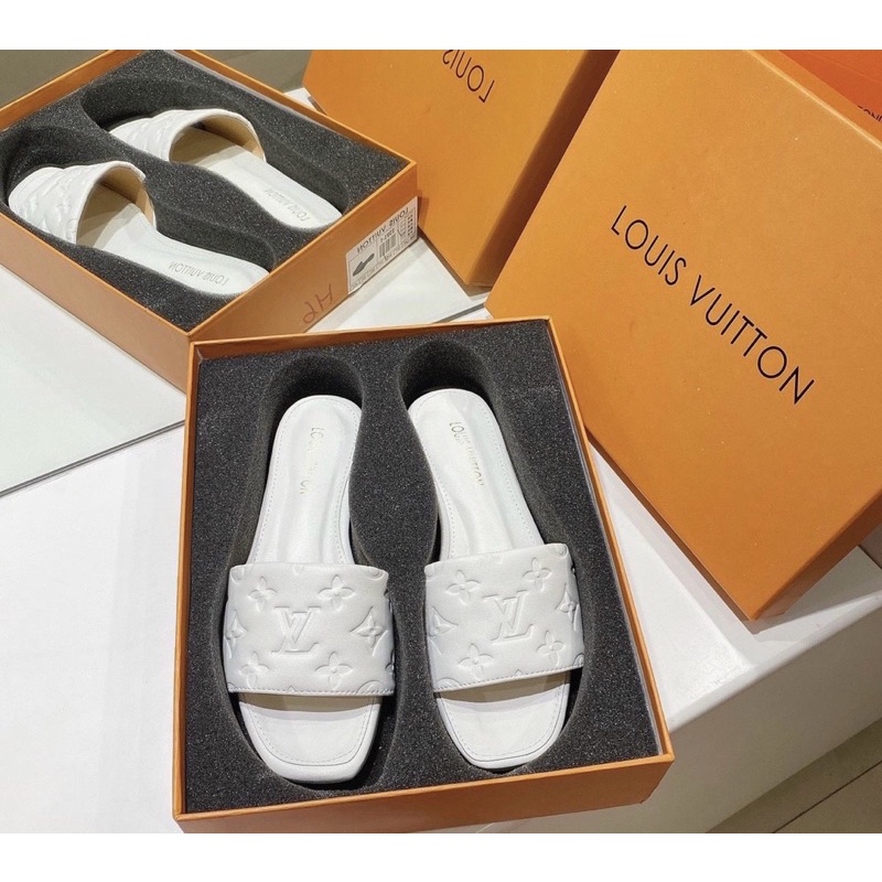 Dép lê L v vân hoa fullbox