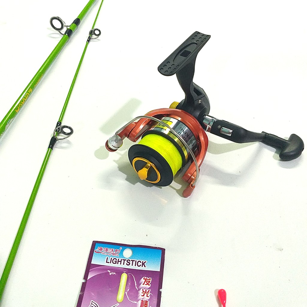 Bộ cần câu máy 2 khúc shimano 1m65, 1m8, 2m1, 2m4, 2m7 kèm máy và phụ kiện
