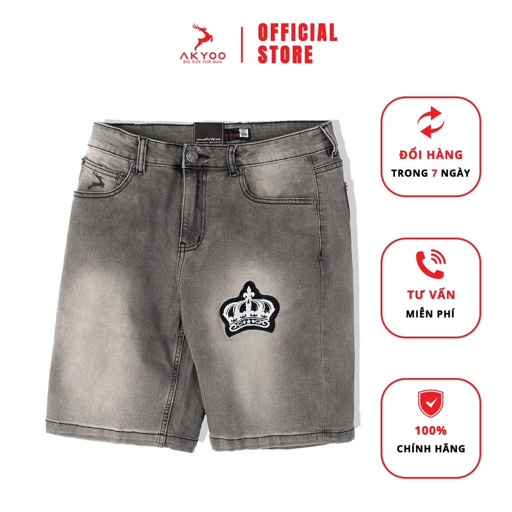 Quần Sooc Jean Big Size Nam 80-140kg AKYOO - So19057H