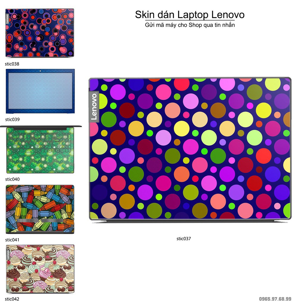 Skin dán Laptop Lenovo in hình Hoa văn sticker nhiều mẫu 7 (inbox mã máy cho Shop)