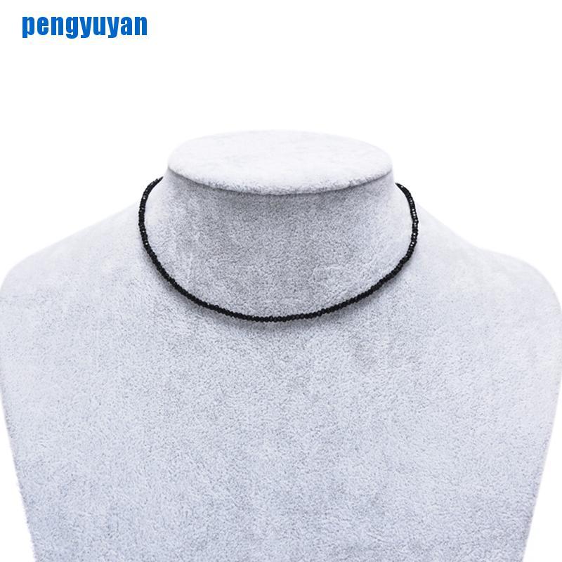 (Hàng Mới Về) Vòng Cổ Choker Đính Đá Pha Lê Đen Quyến Rũ