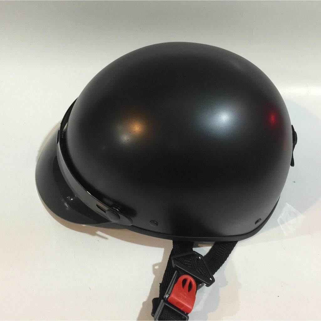 MŨ BẢO HIỂM NỮA ĐẦU ĐEN TRƠN-BẢO HÀNH 12 THÁNG