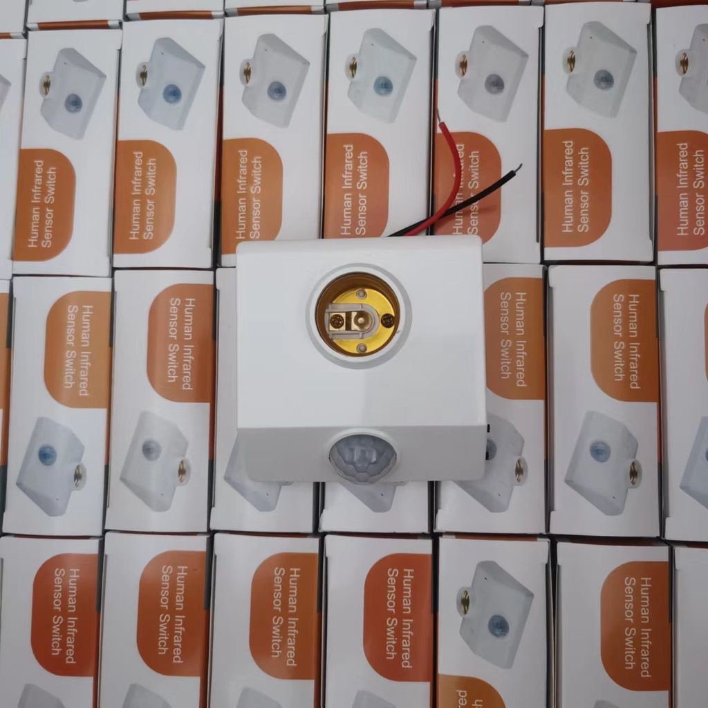 [Giá sỉ ]Đui đèn cảm ứng, công tắc cảm biến hồng ngoại,đui xoáy E27 Đui