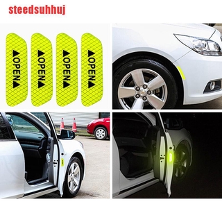 Bộ 4 Miếng Dán Phản Quang Cảnh Báo An Toàn Cho Cửa Xe Hơi