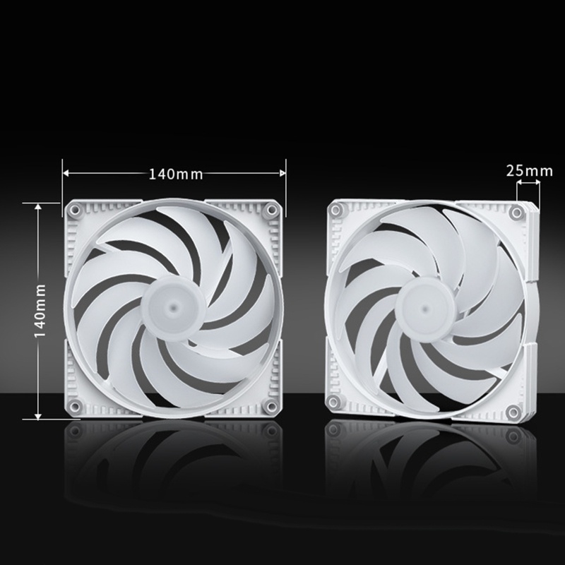 【3C】Bộ 3 quạt tản nhiệt CPU 3Pin PWM ARGB 140mm