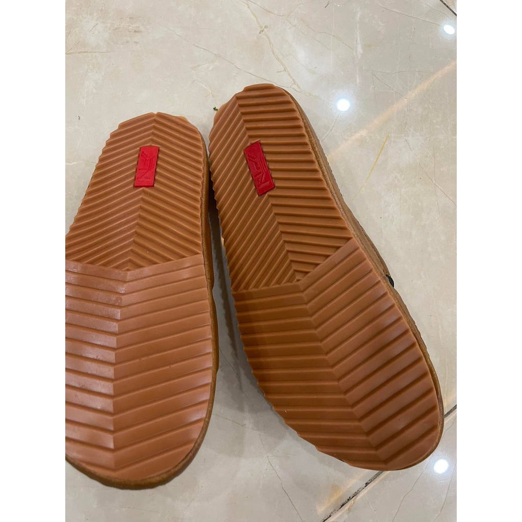 Dép da nam quai ngang da bò bản ngang