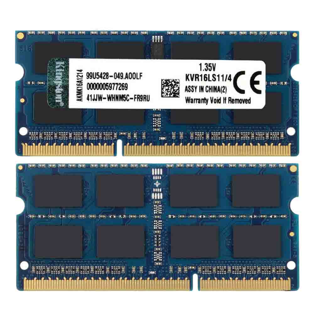 Bộ Nhớ RAM Kingston 4GB/8GB PC3 10600S 12800S 12800 DDR3 DDR3L 1333/1600MHz Cho Laptop