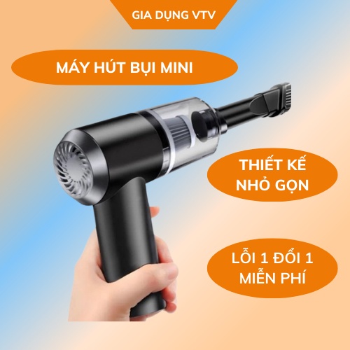 ( LOẠI 1 MÁY KHOẺ) Máy hút bụi mini cầm tay, Máy hút bụi không dây hút bụi mịn đệm, ô tô, mọi ngóc ngách nhỏ