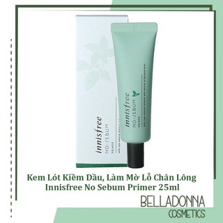 Kem Lót Kiềm Dầu, Làm Mờ Lỗ Chân Lông Innisfree No Sebum Primer 25ml