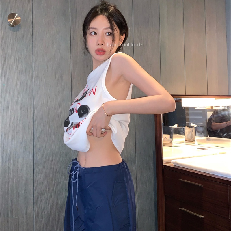 Áo Thun Không Tay Cổ Tròn Thời Trang Dành Cho Nữ