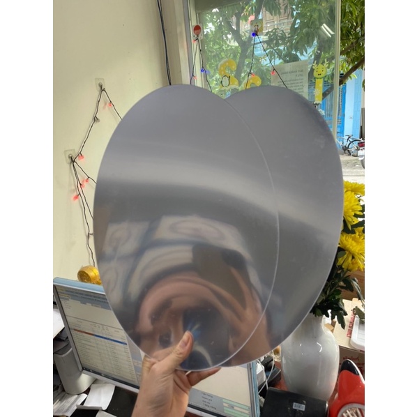 Gương dẻo dán tường mẫu tròn size 20*40cm