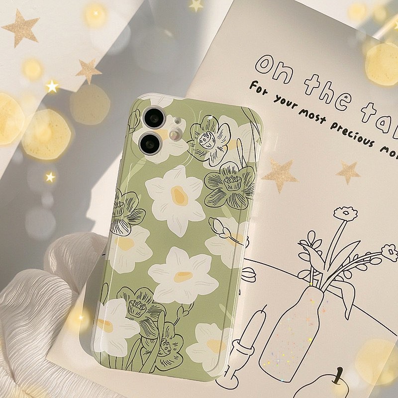 Ốp Lưng Điện Thoại Nhựa Mềm Bông Hoa - CAS2177